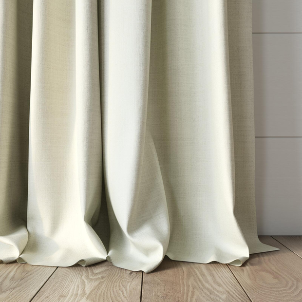 Photo of the fabric Keystone Ecru swatch by James Dunlop FibreGuard. Use for Curtains, Upholstery, Accessory, Top of Bed. Style of Plain, Texture