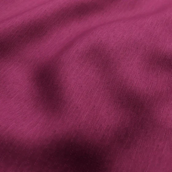Photo of the fabric Provence Sangria swatch by James Dunlop Essentials. Use for Curtains, Upholstery, Accessory, Top of Bed. Style of Plain, Texture