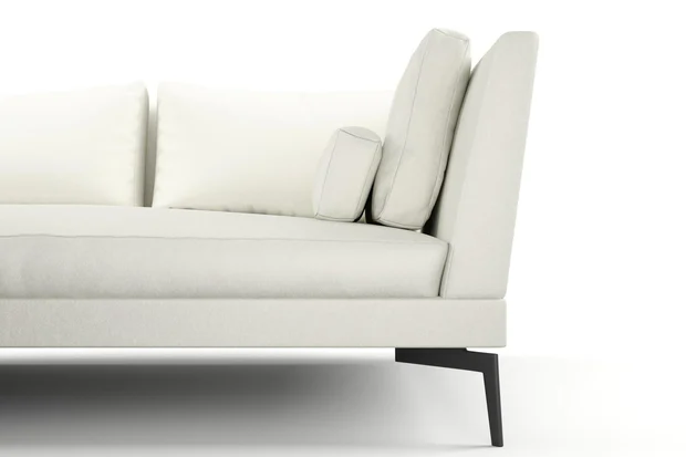 Photo of the fabric Prato Magnolia swatch by Mokum. Use for Upholstery, Accessory. Style of Plain, Texture