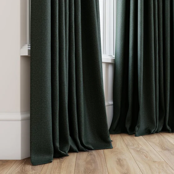 Photo of the fabric Trailblazer Forest swatch by James Dunlop FibreGuard. Use for Curtains, Upholstery, Accessory, Top of Bed. Style of Texture, Traditional