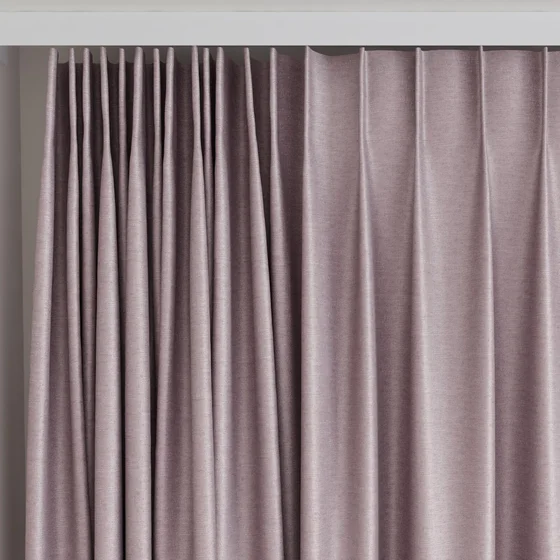 Photo of the fabric Provence Orchid swatch by James Dunlop Essentials. Use for Curtains, Upholstery, Accessory, Top of Bed. Style of Plain, Texture