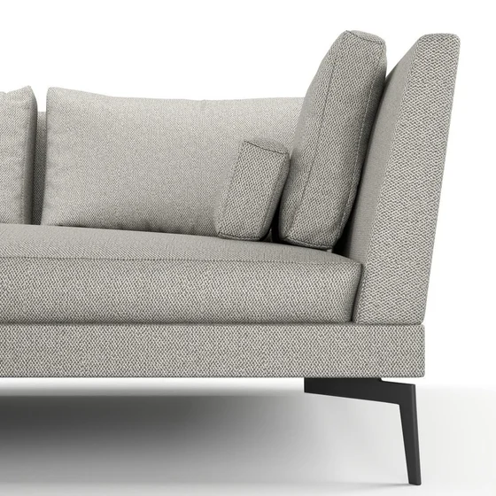 Photo of the fabric Palermo Dove Grey swatch by Mokum. Use for Upholstery, Accessory. Style of Plain, Texture