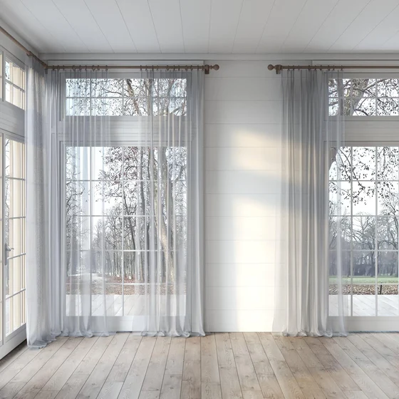 Photo of the fabric Malaga Smoke swatch by James Dunlop Essentials. Use for Sheer Curtains. Style of Plain, Sheer