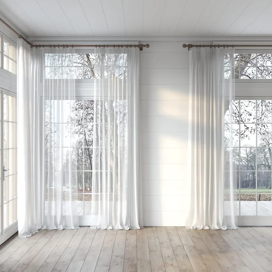 Photo of the fabric Distill Almond swatch by James Dunlop Essentials. Use for Sheer Curtains. Style of Plain, Sheer
