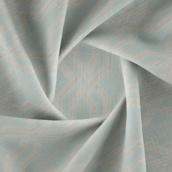 Photo of the fabric Modus Pool swatch by Zepel. Use for Curtains, Accessory, Top of Bed. Style of Abstract, Jacquard
