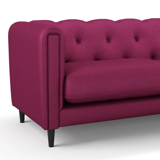 Photo of the fabric Provence Sangria swatch by James Dunlop Essentials. Use for Curtains, Upholstery, Accessory, Top of Bed. Style of Plain, Texture