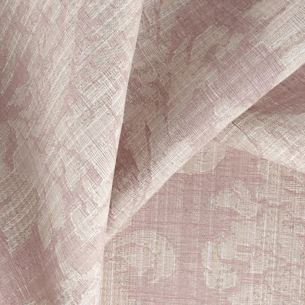 Photo of the fabric Damian Blossom swatch by Zepel. Use for Curtains, Accessory, Top of Bed. Style of Jacquard, Traditional