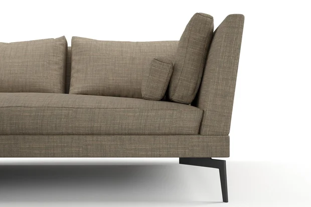 Photo of the fabric Ficus Smoky Quartz swatch by Mokum. Use for Upholstery, Accessory. Style of Plain, Texture