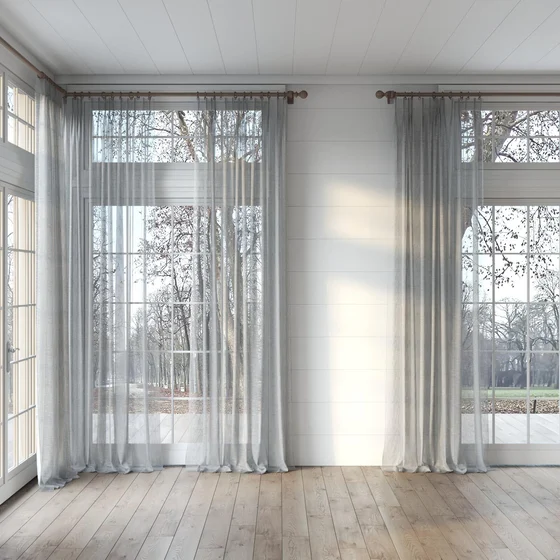 Photo of the fabric Natura Recycled Onyx swatch by Mokum. Use for Sheer Curtains. Style of Plain, Sheer
