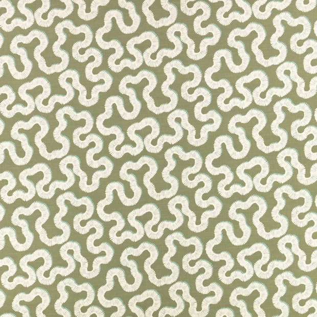 Photo of the fabric Kezia 8058 02 swatch by Romo. Use for Curtains, Upholstery, Accessory. Style of Geometric, Print