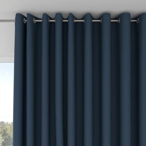 Photo of the fabric Satori Stonewash Ink swatch by Mokum. Use for Curtains, Upholstery Light Duty, Accessory, Top of Bed. Style of Plain, Texture