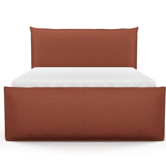 Photo of the fabric Allium Marsala swatch by Mokum. Use for Upholstery, Accessory. Style of Plain, Texture