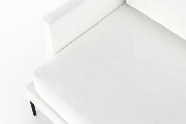 Photo of the fabric Velvelux Ice swatch by Mokum FibreGuard. Use for Curtains, Upholstery, Accessory, Top of Bed. Style of Plain, Velvet