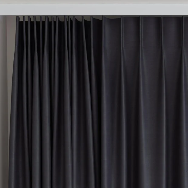 Photo of the fabric Luxe Limo swatch by James Dunlop Essentials. Use for Curtains, Accessory, Top of Bed. Style of Plain, Texture