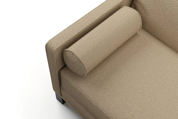 Photo of the fabric Airlie Pink Clay swatch by James Dunlop. Use for Upholstery, Accessory. Style of Plain, Texture
