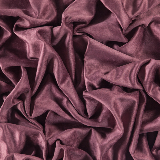 Photo of the fabric Monte Carlo Raisin swatch by Zepel. Use for Curtains, Upholstery, Accessory, Top of Bed. Style of Plain, Velvet