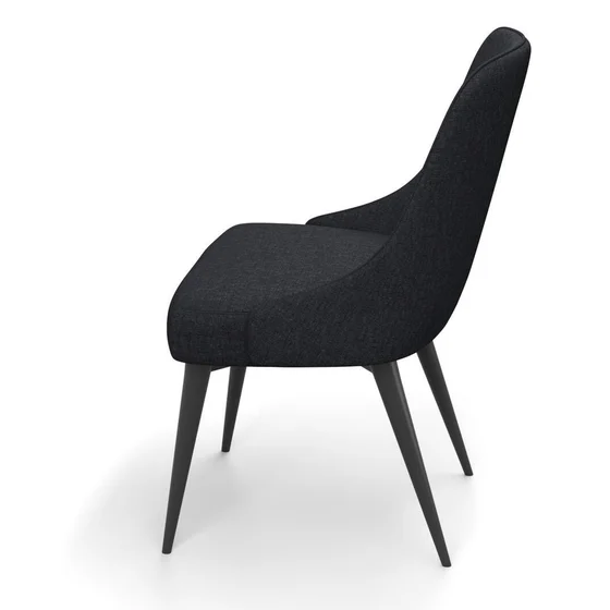 Photo of the fabric Newport Carbon swatch by James Dunlop. Use for Upholstery, Accessory. Style of Plain