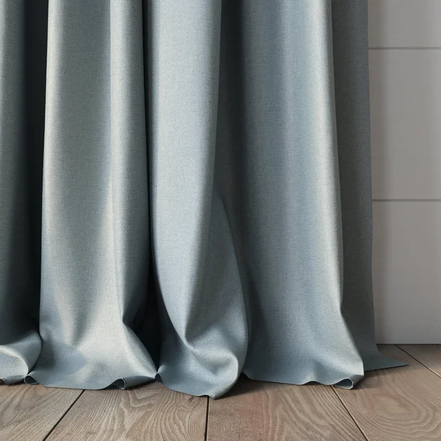 Photo of the fabric Eclipse Blackout Duckegg swatch by James Dunlop. Use for Curtains. Style of Plain, Texture