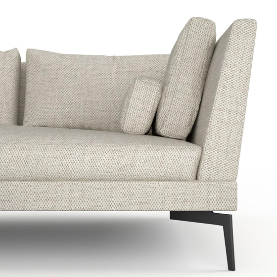 Photo of the fabric Strata Pumice swatch by Mokum. Use for Upholstery, Accessory. Style of Plain, Texture