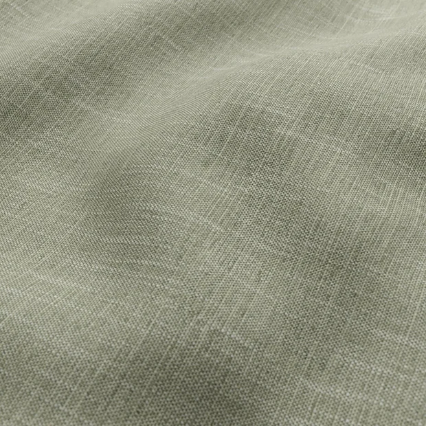 Photo of the fabric Sahel Kale swatch by Mokum. Use for Upholstery, Accessory. Style of Plain, Texture