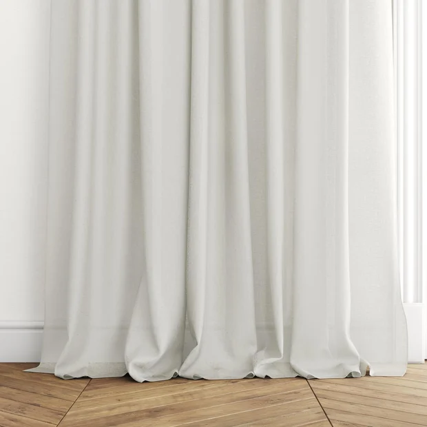Photo of the fabric Laconia Air Ecru swatch by James Dunlop. Use for Sheer Curtains. Style of Plain, Sheer