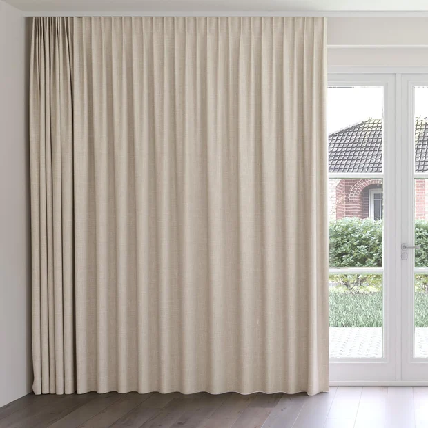 Photo of the fabric Chatham Linen swatch by James Dunlop Essentials. Use for Curtains. Style of Plain, Texture