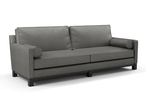 Photo of the fabric Aviator Raven swatch by James Dunlop FibreGuard. Use for Upholstery, Accessory, Top of Bed. Style of Chenille, Plain