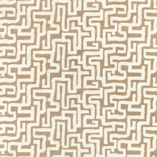 Photo of the fabric Labyrinth Z801 02 swatch by Zinc. Use for Upholstery, Accessory. Style of Abstract, Jacquard