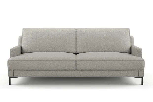 Photo of the fabric Palermo Dove Grey swatch by Mokum. Use for Upholstery, Accessory. Style of Plain, Texture