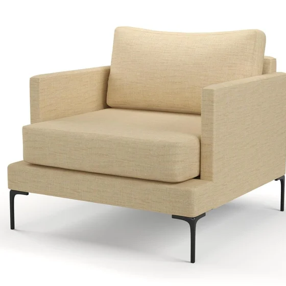 Photo of the fabric Ficus White Gold swatch by Mokum. Use for Upholstery, Accessory. Style of Plain, Texture