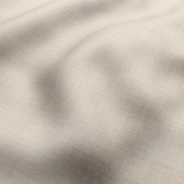 Photo of the fabric Stallion 2 Blackout Fawn swatch by James Dunlop Essentials. Use for Curtains. Style of Plain, Texture