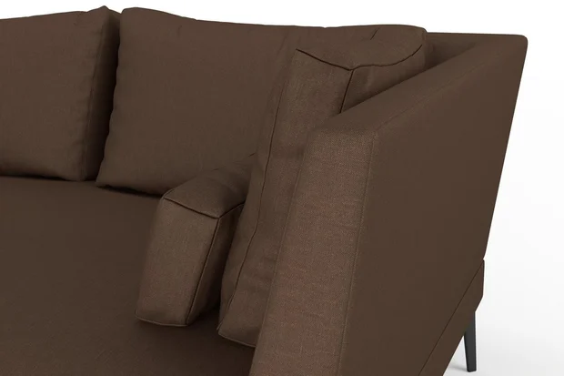 Photo of the fabric Eternal Nutmeg swatch by Mokum. Use for Curtains, Upholstery, Accessory. Style of Plain, Texture
