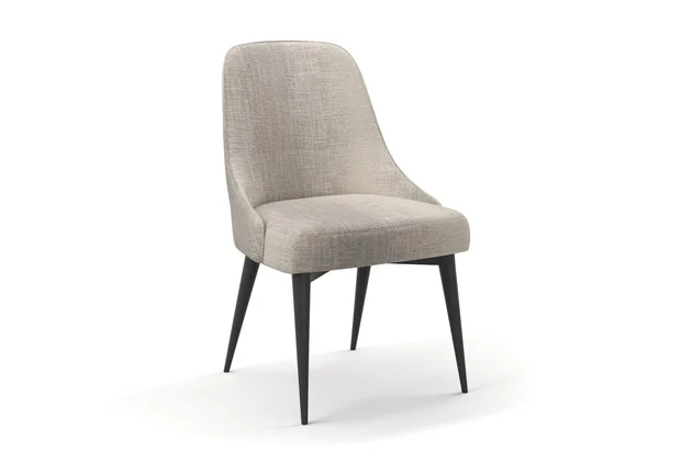 Photo of the fabric Maxime Zinc swatch by James Dunlop. Use for Upholstery, Accessory. Style of Stripe, Texture