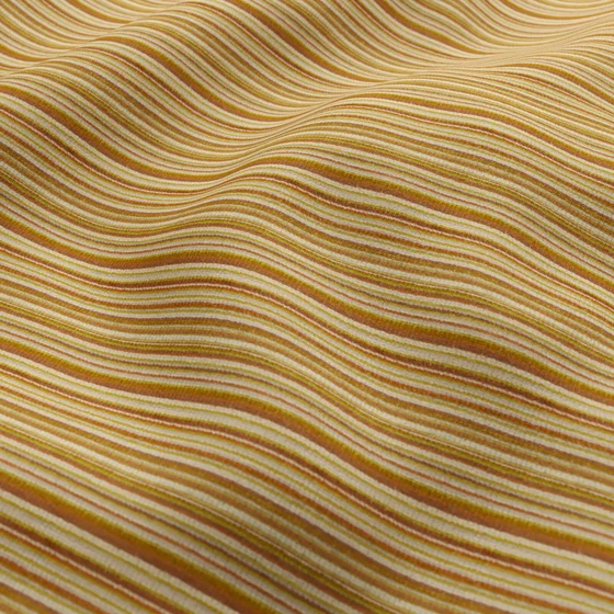 Photo of the fabric Bingo Gold swatch by Zepel FibreGuard Pro. Use for Upholstery, Accessory. Style of Chenille, Stripe