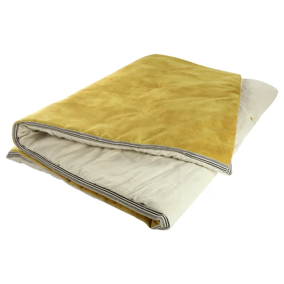 Photo of the fabric Manade Sofa Cover 90X195 195 01 01 swatch by Casamance. Use for Throw