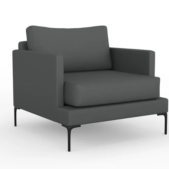 Photo of the fabric Eternal Smoke swatch by Mokum. Use for Curtains, Upholstery, Accessory. Style of Plain, Texture