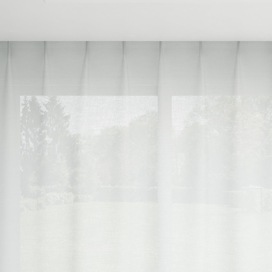 Photo of the fabric Revel Swan swatch by Mokum. Use for Curtains. Style of Plain, Texture