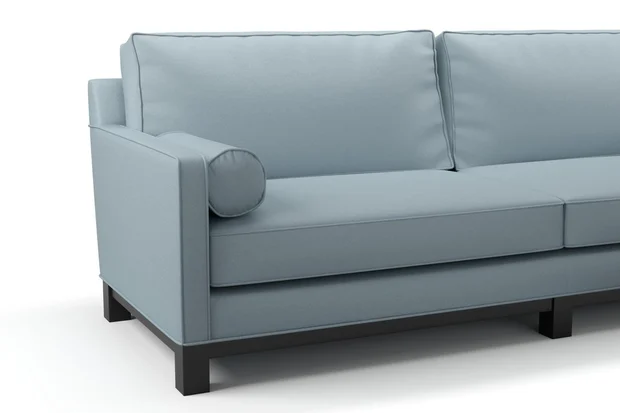 Photo of the fabric Urban Aqua swatch by James Dunlop. Use for Curtains, Upholstery, Accessory. Style of Plain, Texture