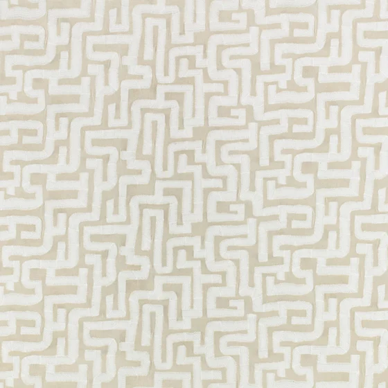 Photo of the fabric Labyrinth Z801 01 swatch by Zinc. Use for Upholstery, Accessory. Style of Abstract, Jacquard