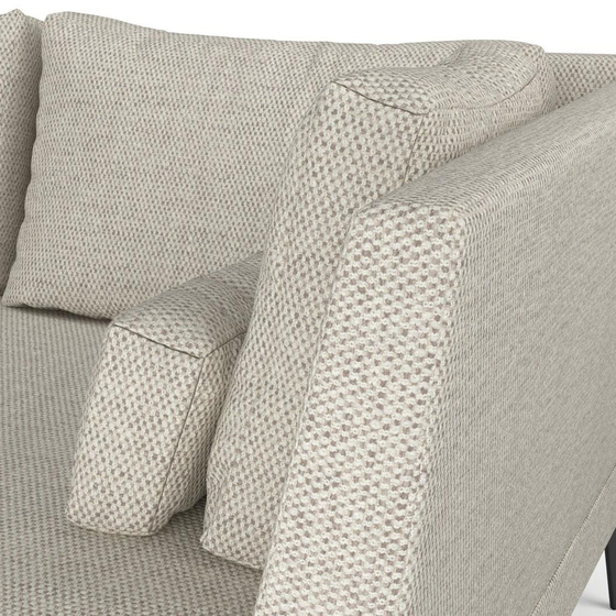 Photo of the fabric Strata Pumice swatch by Mokum. Use for Upholstery, Accessory. Style of Plain, Texture