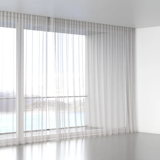 Photo of the fabric Seaview Linen swatch by James Dunlop. Use for Sheer Curtains. Style of Plain, Sheer