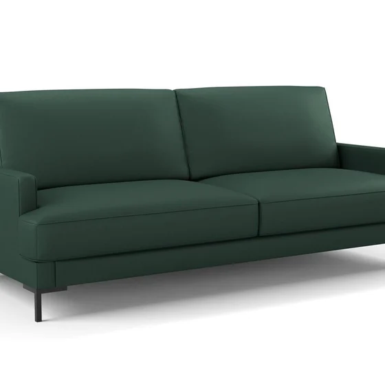 Photo of the fabric Como Juniper swatch by Mokum. Use for Upholstery, Accessory. Style of Plain, Texture
