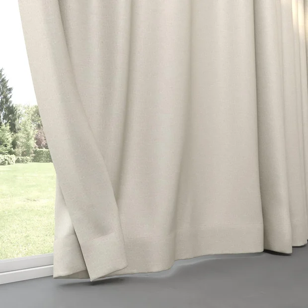 Photo of the fabric Ocean Jute swatch by Mokum. Use for Curtains. Style of Plain, Texture