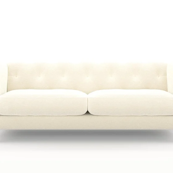 Photo of the fabric Snugly Ivory swatch by James Dunlop FibreGuard. Use for Upholstery, Accessory, Top of Bed. Style of Chenille, Plain