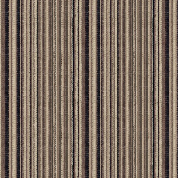 Photo of the fabric Bingo Coffee swatch by Zepel FibreGuard Pro. Use for Upholstery, Accessory. Style of Chenille, Stripe
