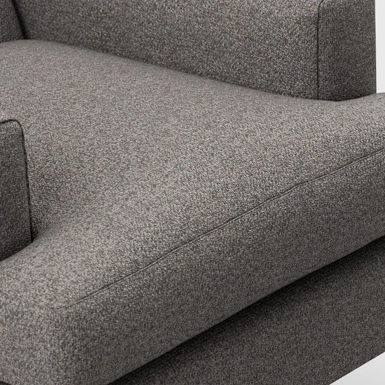 Photo of the fabric Atmosphere Granite swatch by James Dunlop FibreGuard. Use for Upholstery, Accessory, Top of Bed. Style of Plain, Texture