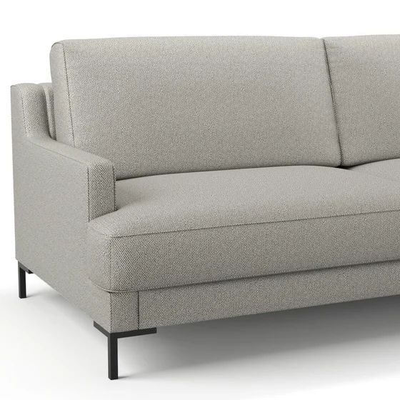 Photo of the fabric Palermo Dove Grey swatch by Mokum. Use for Upholstery, Accessory. Style of Plain, Texture