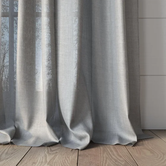 Photo of the fabric Uru Mist swatch by Mokum. Use for Sheer Curtains. Style of Plain, Sheer
