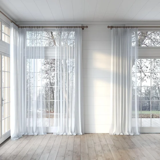 Photo of the fabric Tempest Sky Blue swatch by Mokum. Use for Sheer Curtains. Style of Plain, Sheer