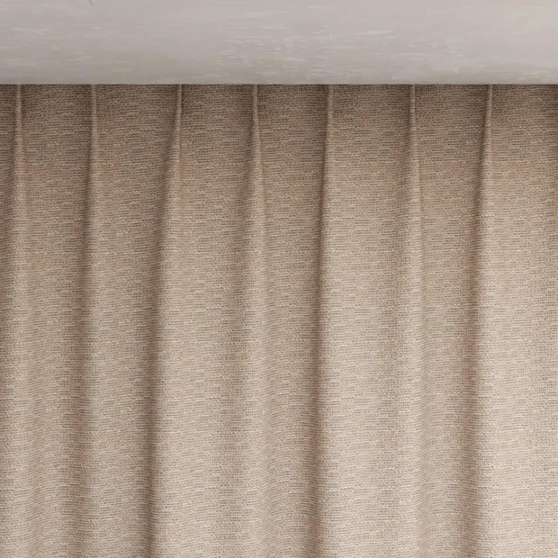 Photo of the fabric Cestino Clay swatch by Mokum. Use for Curtains. Style of Plain, Texture